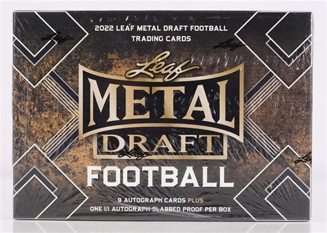 2024 leaf metal football jumbo box|2024 leaf metal draft football.